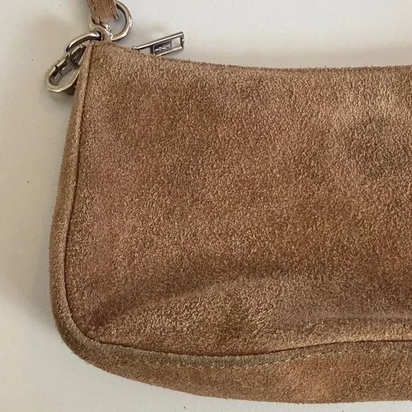 Brandy Melville Small Suede Tan Shoulder Bag - Picture 11 of 15